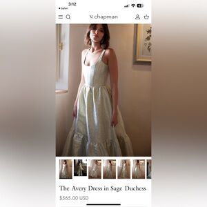 V. Chapman Avery Maxi Dress in Sage